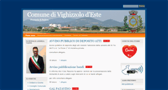Desktop Screenshot of comune.vighizzolo.pd.it