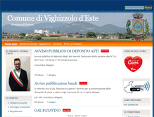 Tablet Screenshot of comune.vighizzolo.pd.it